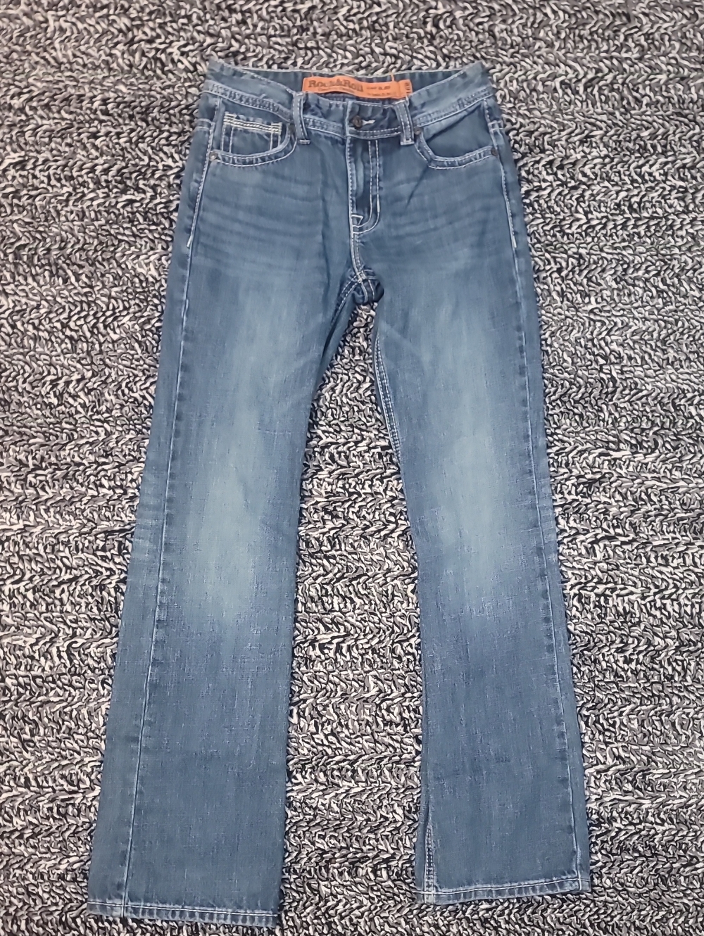 Kids Light Blue Denim Jeans - Stretch Straight Leg